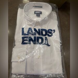 Brand new white button down shirt